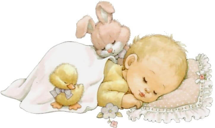 Liebe Mama - Zeichnung schlafendes Baby