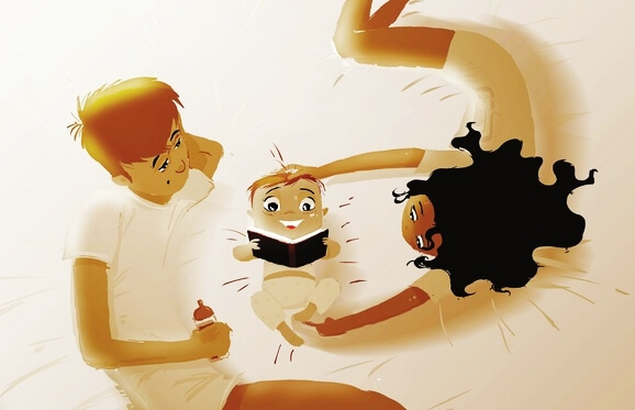 Die ersten paar Wochen nach der Geburt wird das Paar f☺2