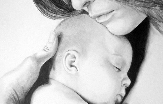 Baby ist in deinen Armen