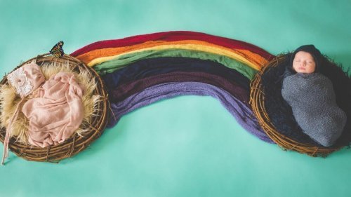 Sternschnuppen- und Regenbogen-Babys