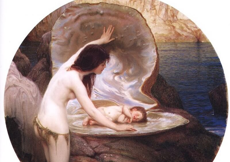 wahr gewordener Traum - Herbert_James_Draper_ein_wasser_baby