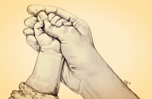 Wenn die kleine Hand deines Babys nach deinem Finger greift