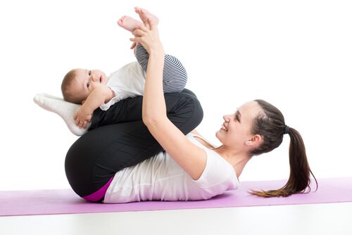 Muskeln von Babys zu stärken