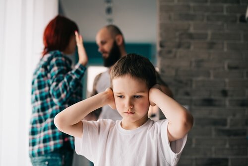 Streiten vor den Kindern