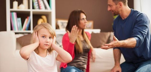 Streiten vor den Kindern
