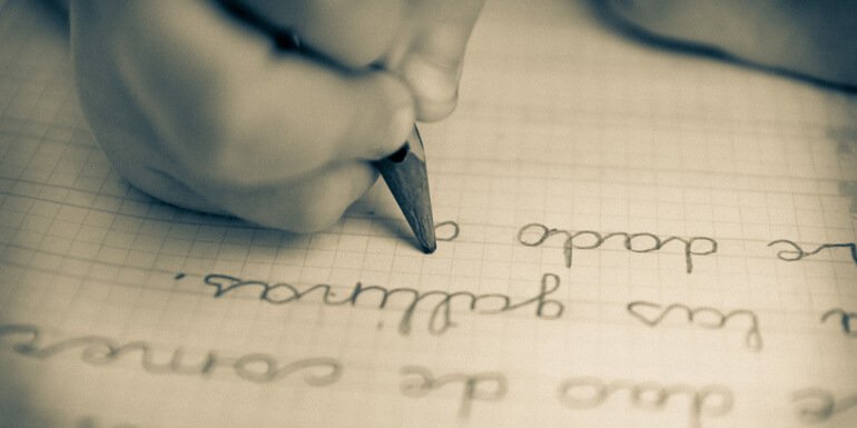 Die Handschrift Schritt für Schritt verbessern.