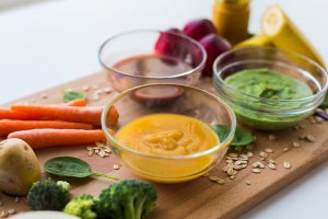 3 proteinhaltige Pürees für Kinder