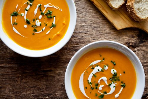 Süßkartoffeln für Suppe