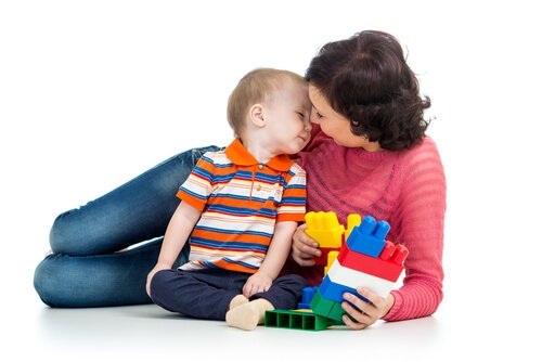 Spielen mit Mama