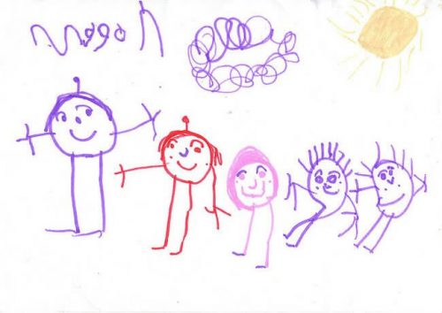 Was kannst du in den Zeichnungen deiner Kinder erkennen?