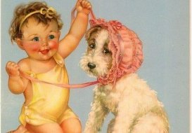 Kind mit Charakter hat Hund
