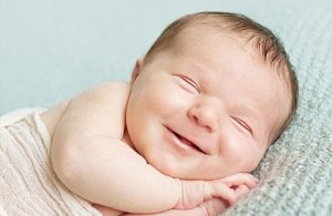 Lächeln eines Babys