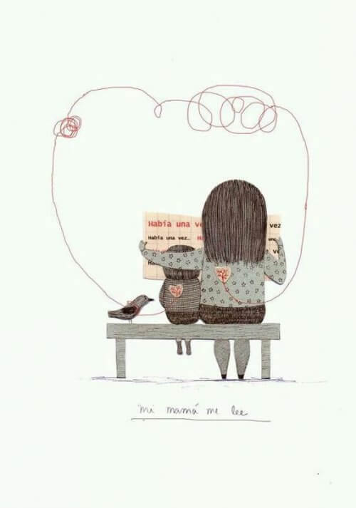 Mutter, sei geduldig mit deinem Kind