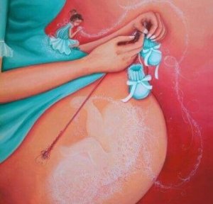 Ich warte darauf, deine Mutter zu werden.