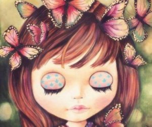 Mädchen mit Eigenliebe