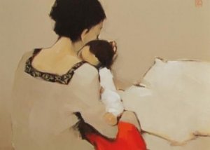 Mutter und Tochter, die Wutanfälle hat