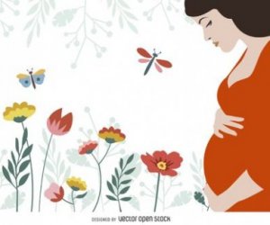 schwangere Frau wird Leben schenken