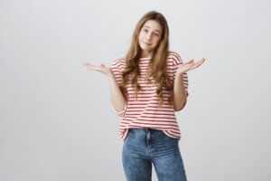 Frau mit unregelmäßigem Zyklus