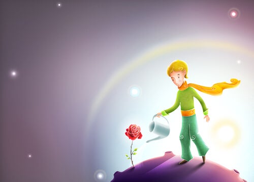 Der kleine Prinz und die Blume