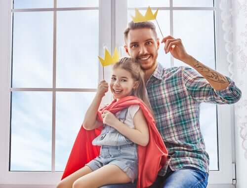 der kleine Prinz Kostüm Mädchen mit Vater