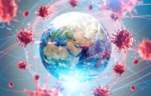 Darstellung der Pandemie des Coronavirus
