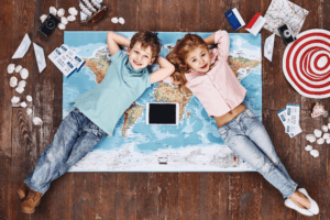 Landkarte zur Wandgestaltung