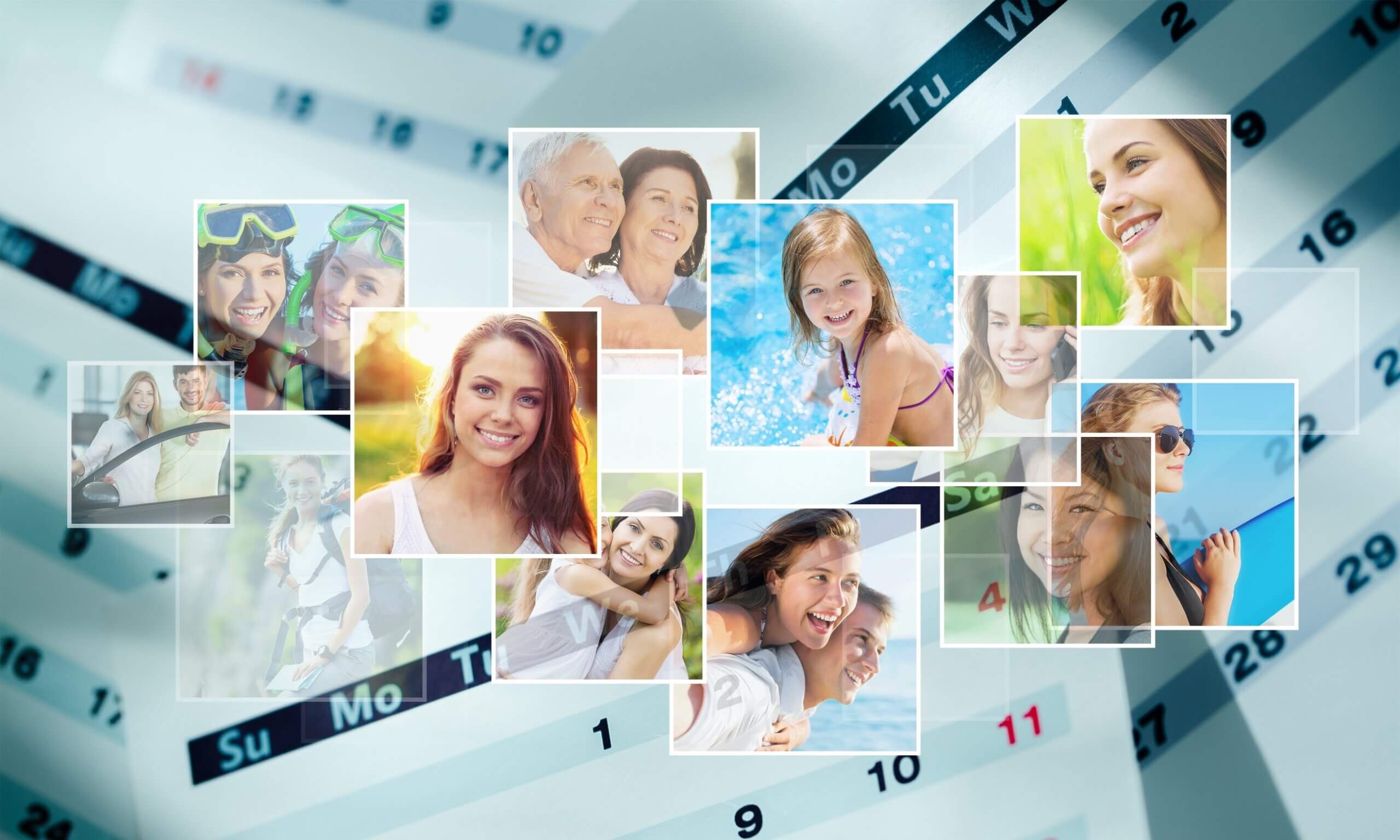 fotokalender mit familienerinnerungen