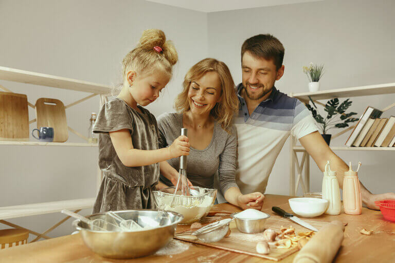 Mit Familie kochen